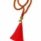 Mala de Rudraksha con Borla Turquesa – Calma y Protección